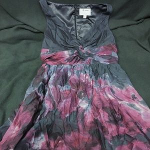 Lela Rose Nm Target Floral Watercolor Silk Blend